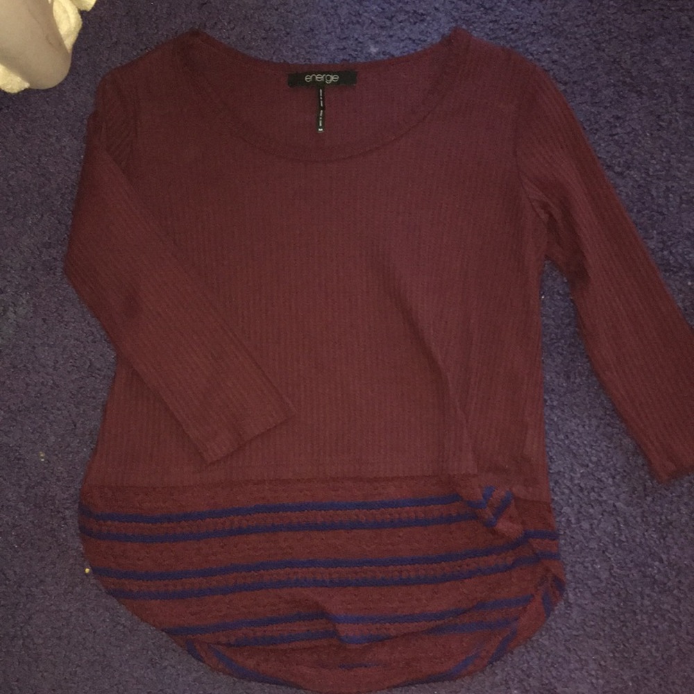 Maroon top